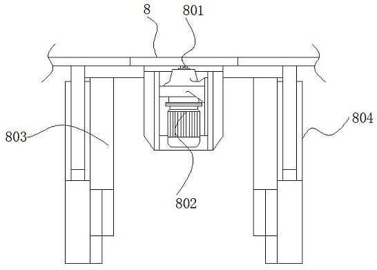 Gastroscope catheter spraying processing feeding device with rotating function