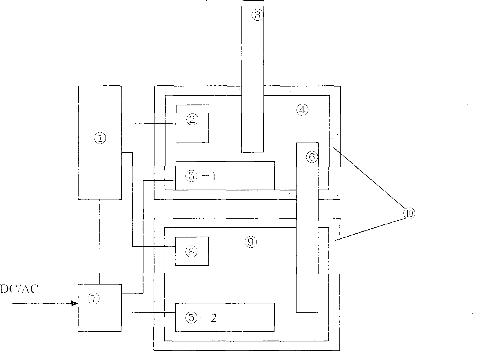 Constant temperature method for storage battery