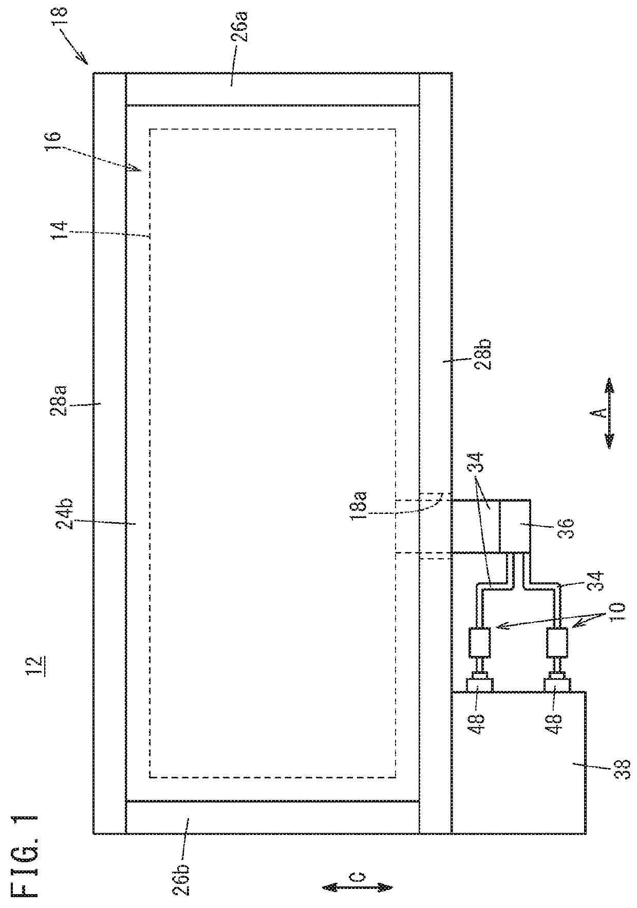 Cable fixing structure