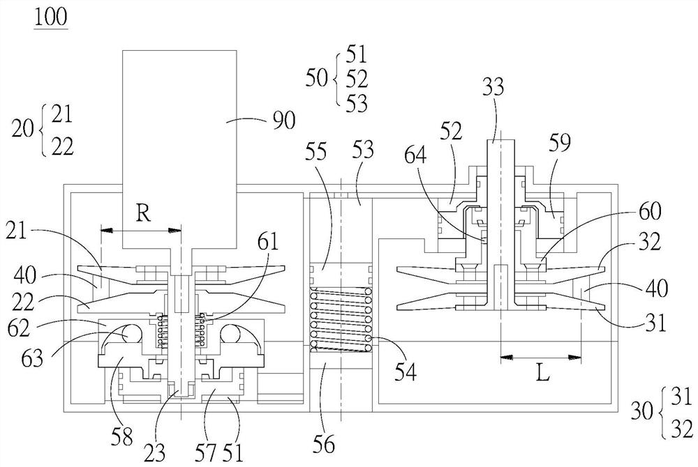 Variable transmission mechanism of electric motorcycles