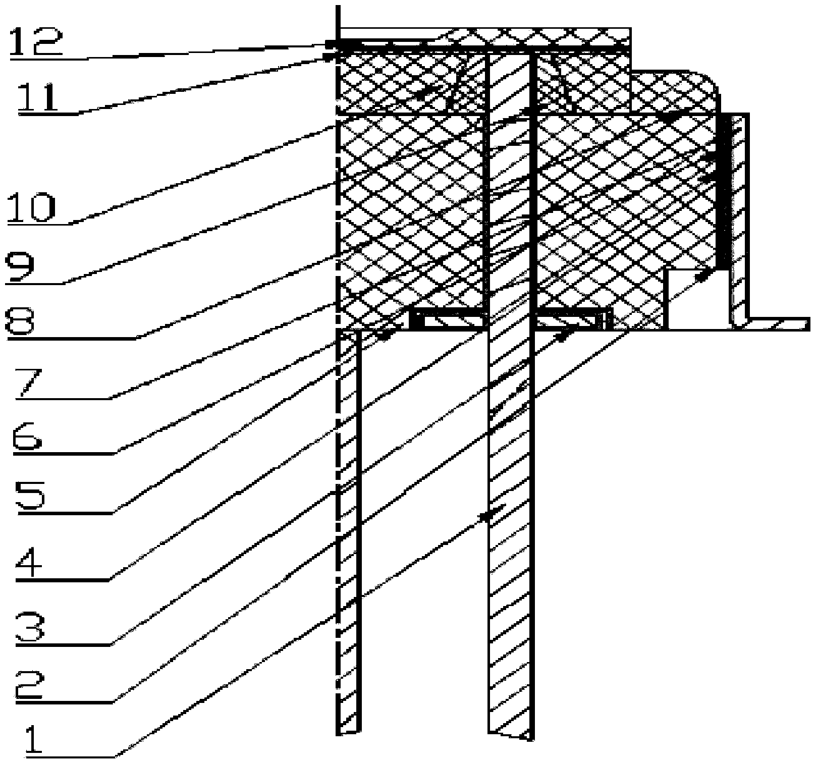 Leadless packaging structure and SOI absolute pressure sensitive device of leadless packaging structure