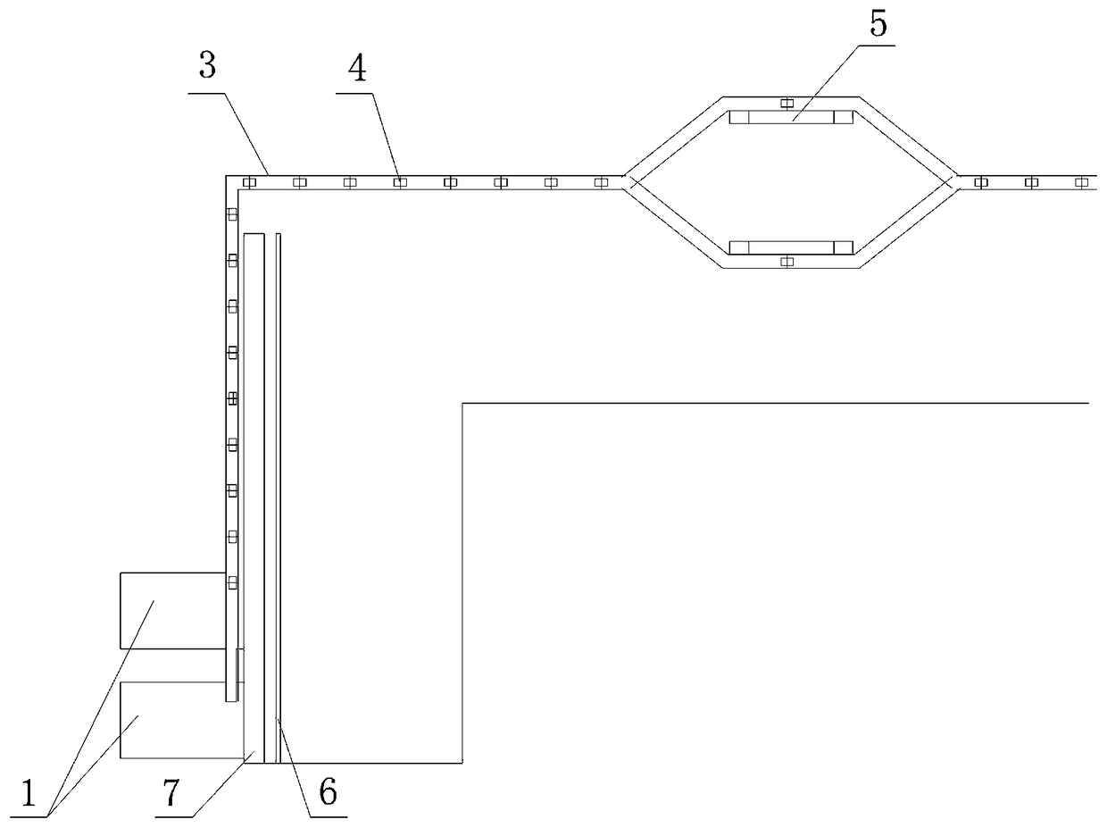 High-efficiency beef cattle slaughtering line