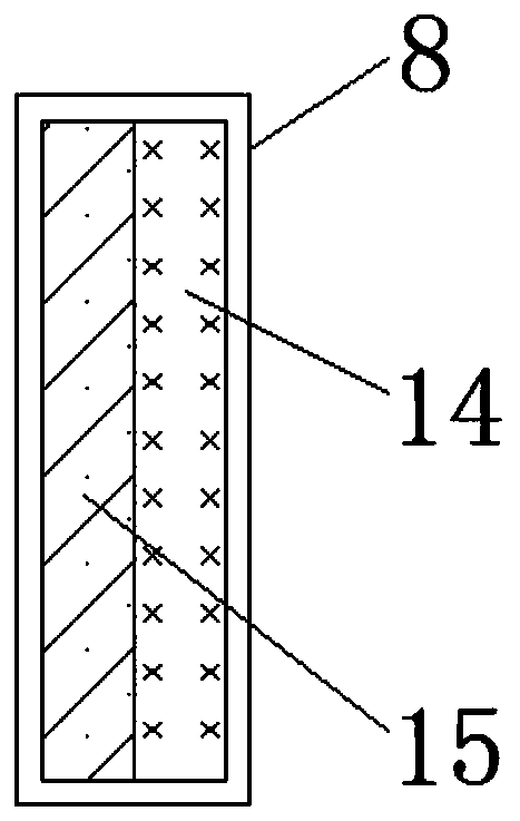 A tower hoisting device that effectively reduces the corrosion of connecting bolts of the boom