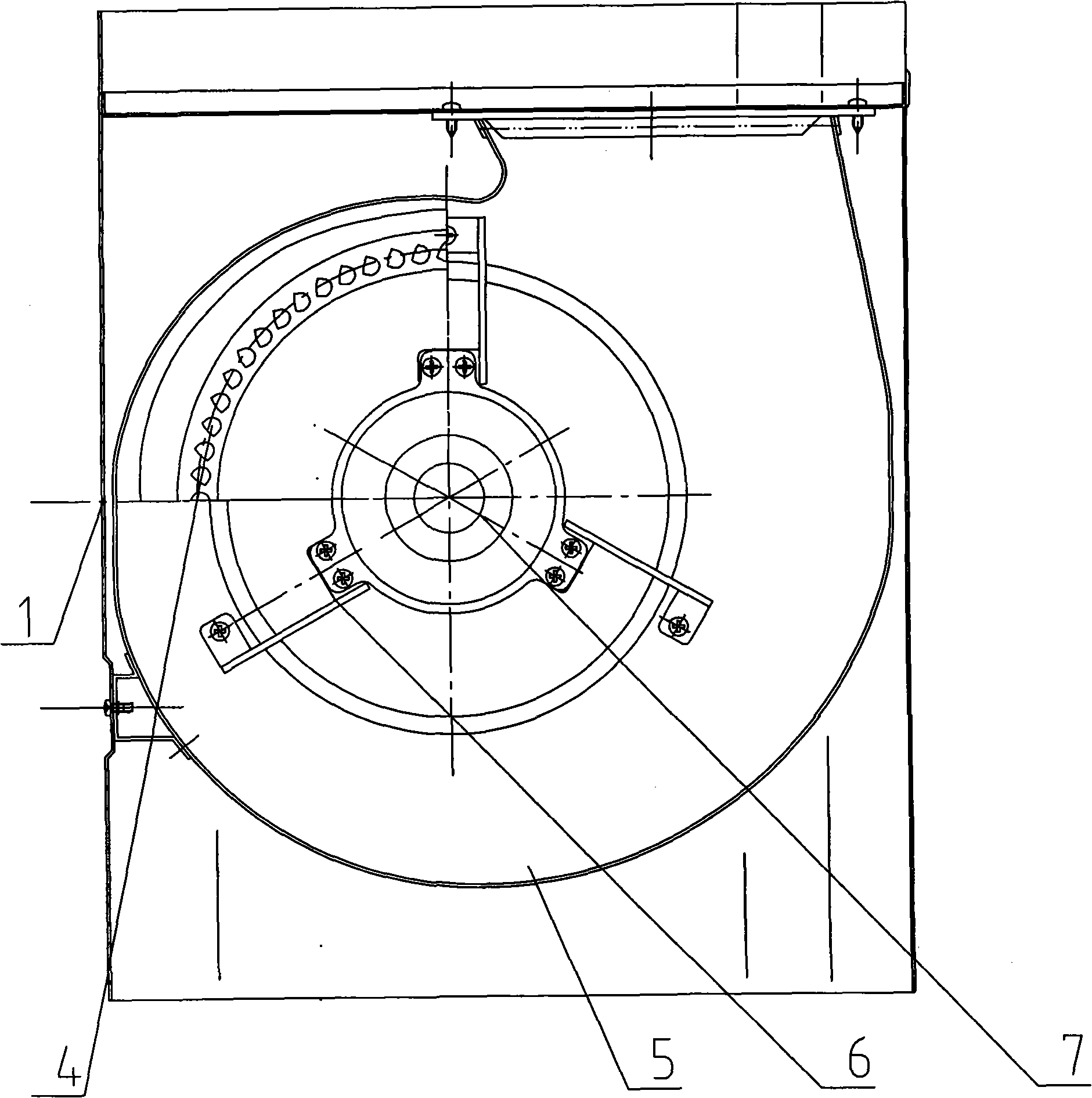 Two-sided uniform air intake blower fan system of fume exhauster