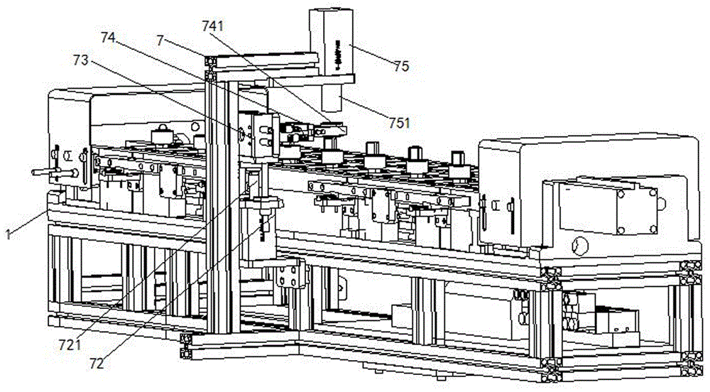 Automatic conveying production line applied to part spraying