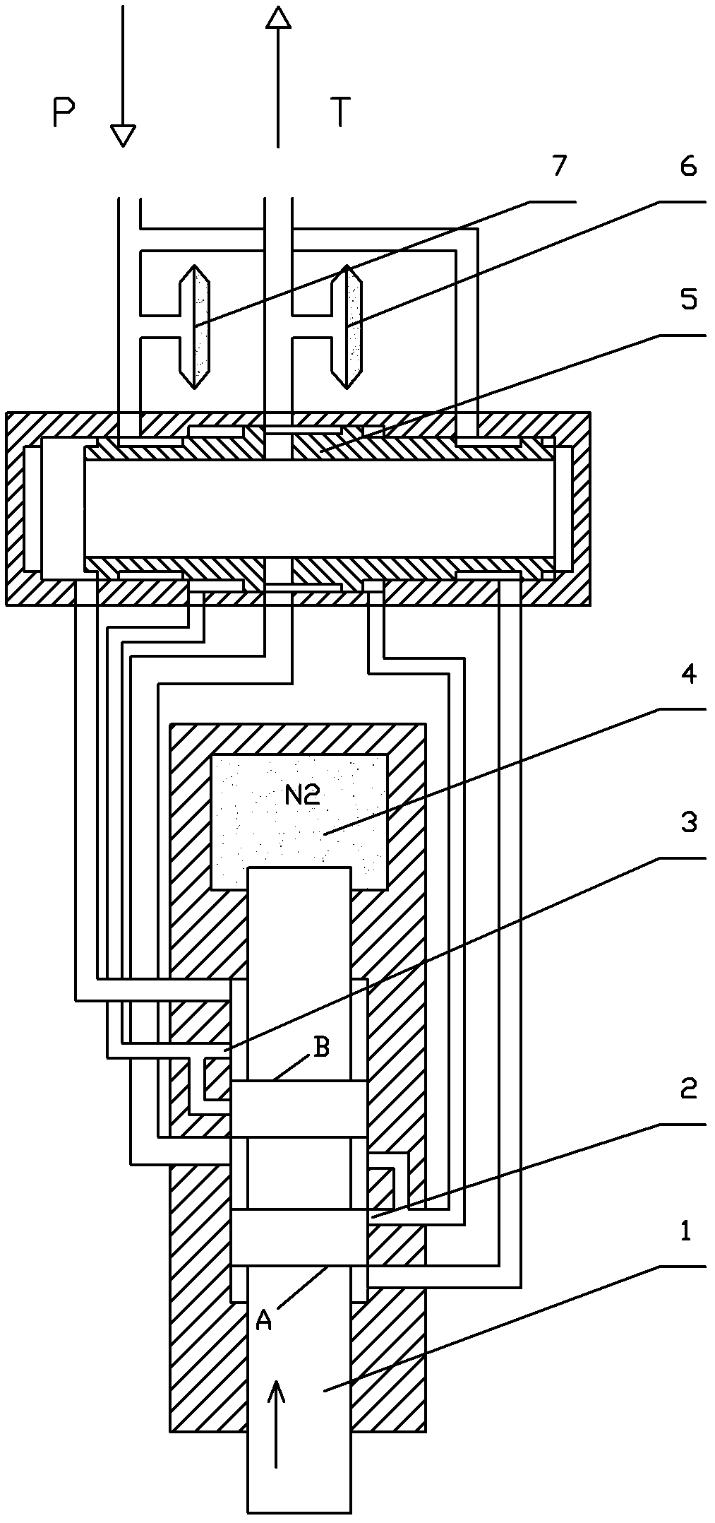 Gas-liquid combined hydraulic impacter