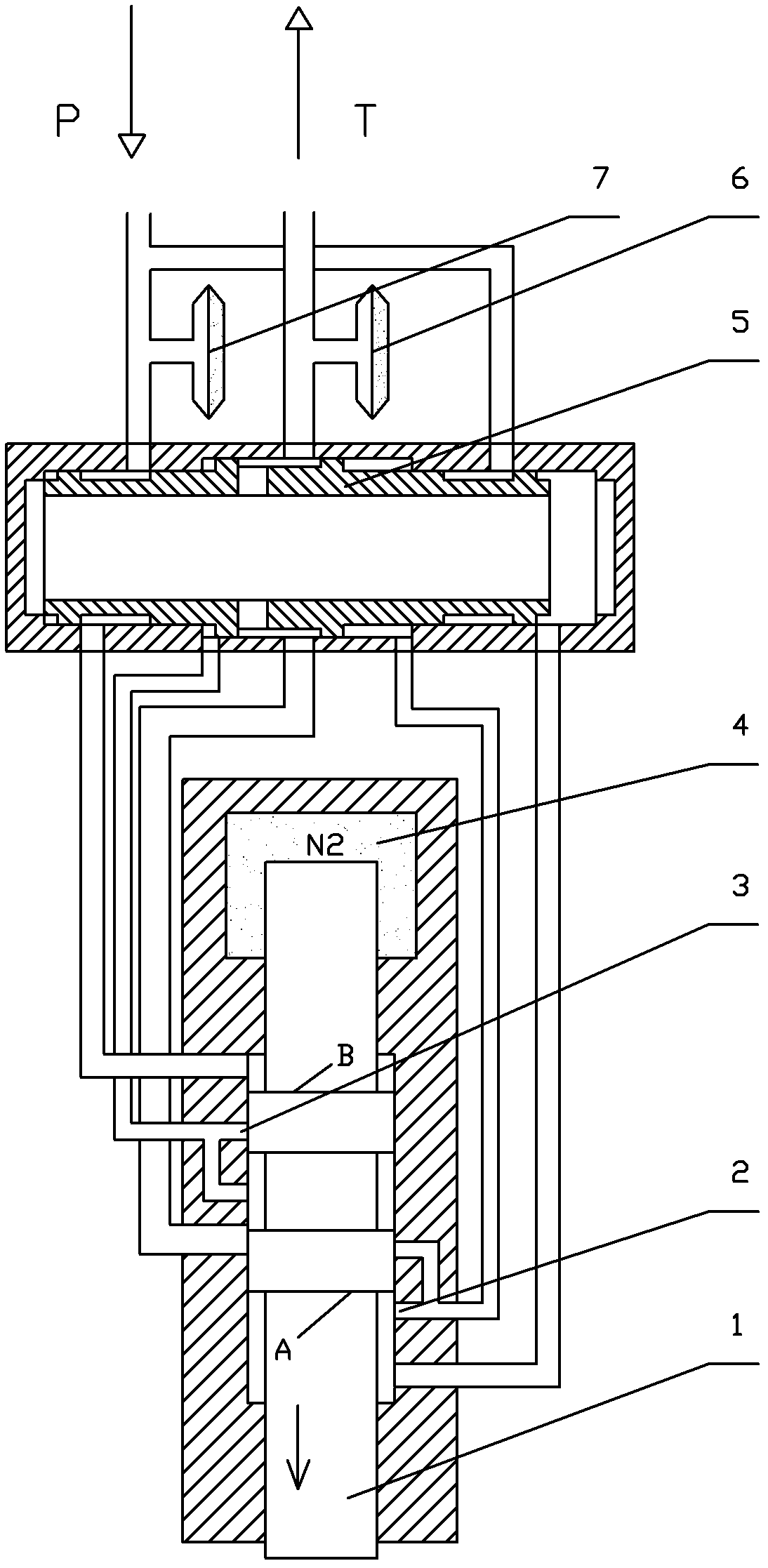 Gas-liquid combined hydraulic impacter