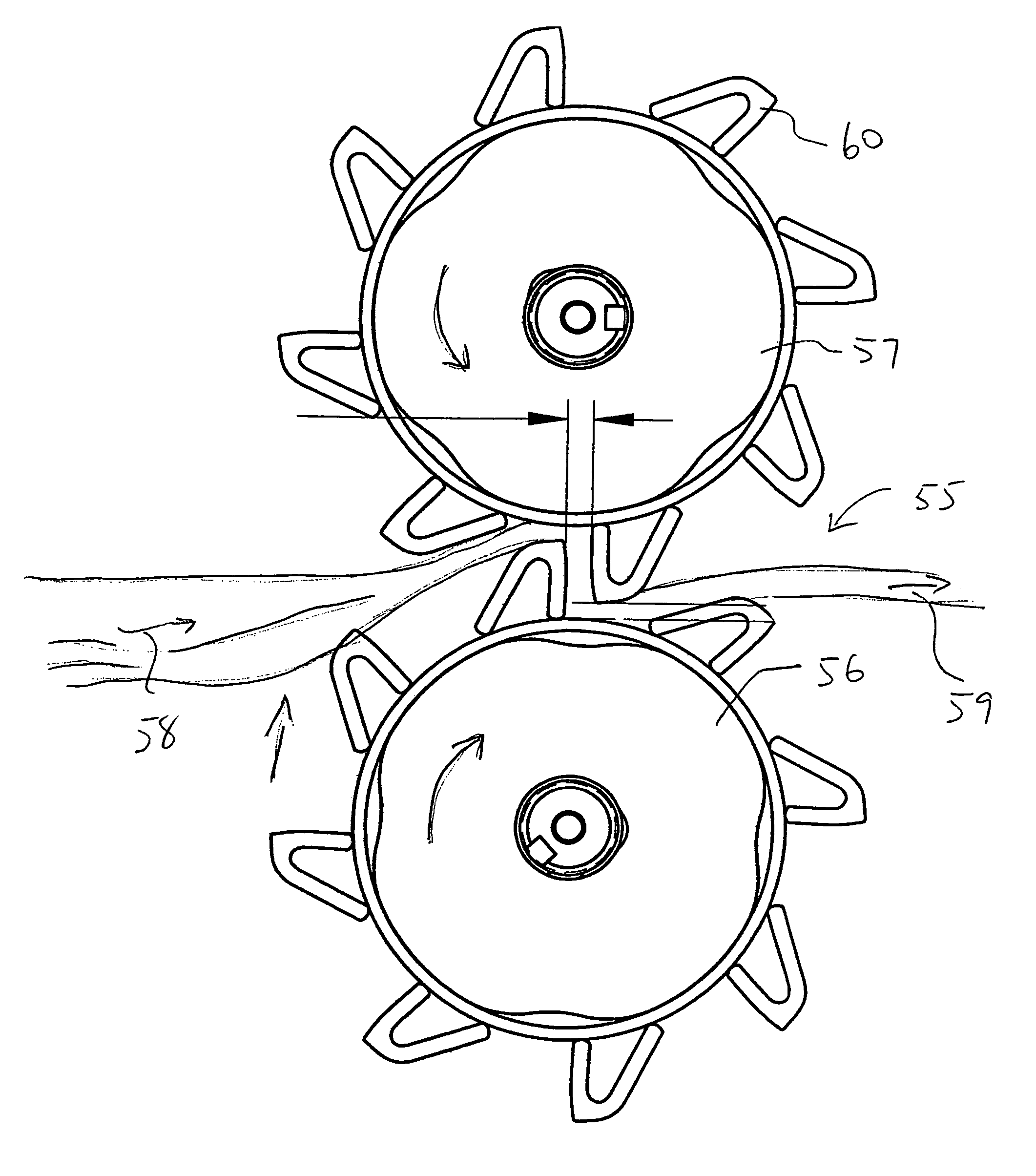 Crop conditioning roller flute shape