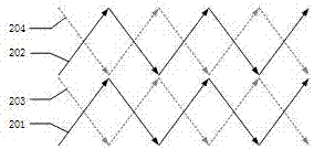 An online detection system and detection method for coating uniformity of reconstituted tobacco leaves by papermaking method