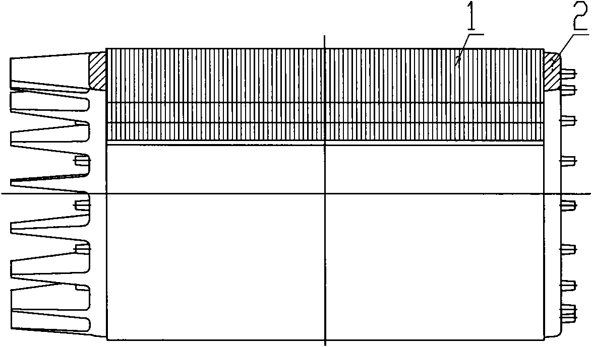 Four-pole electric machine rotor sheet for injection molding machine