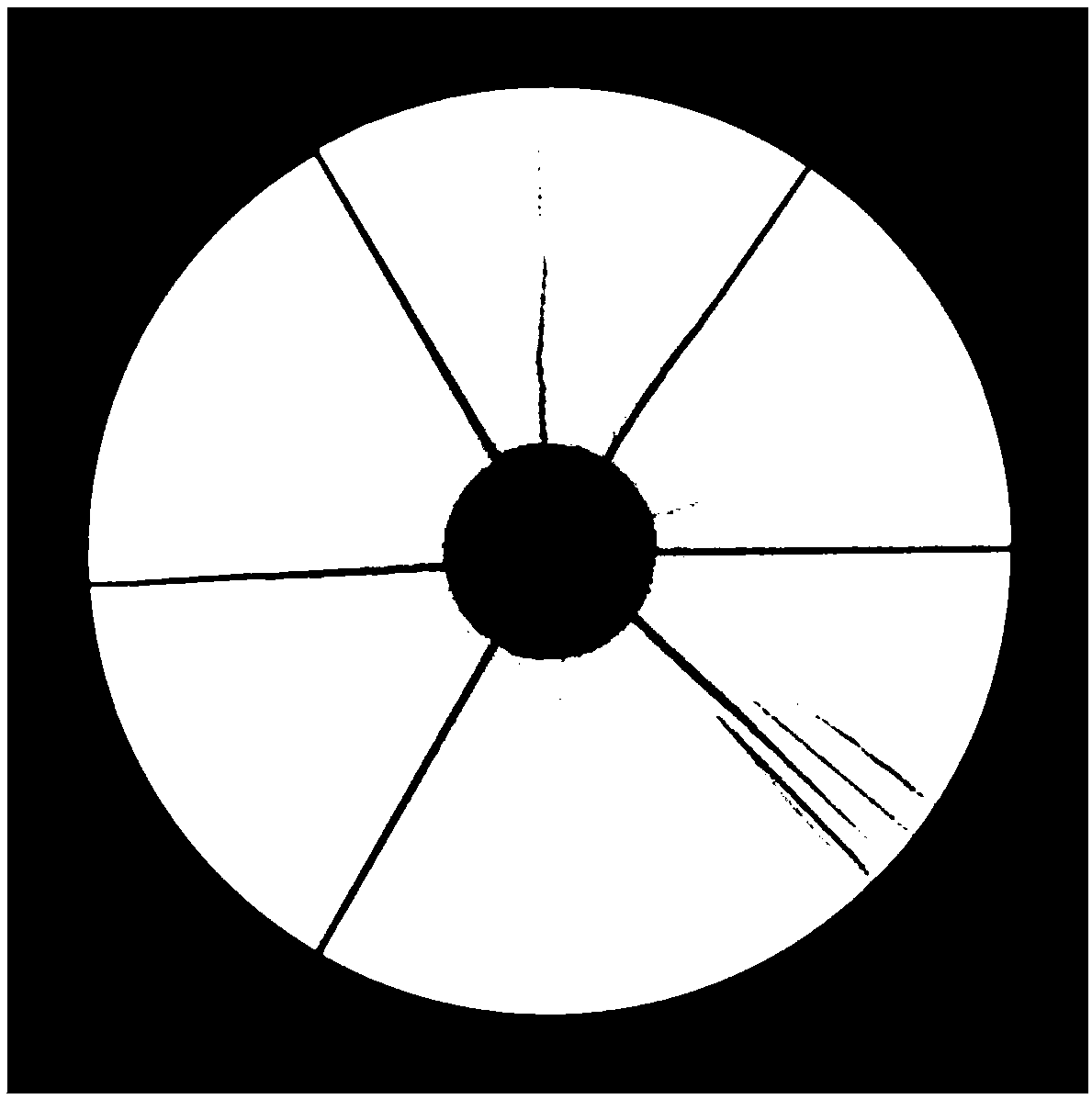 Crack extraction method based on iterative phase consistency and application