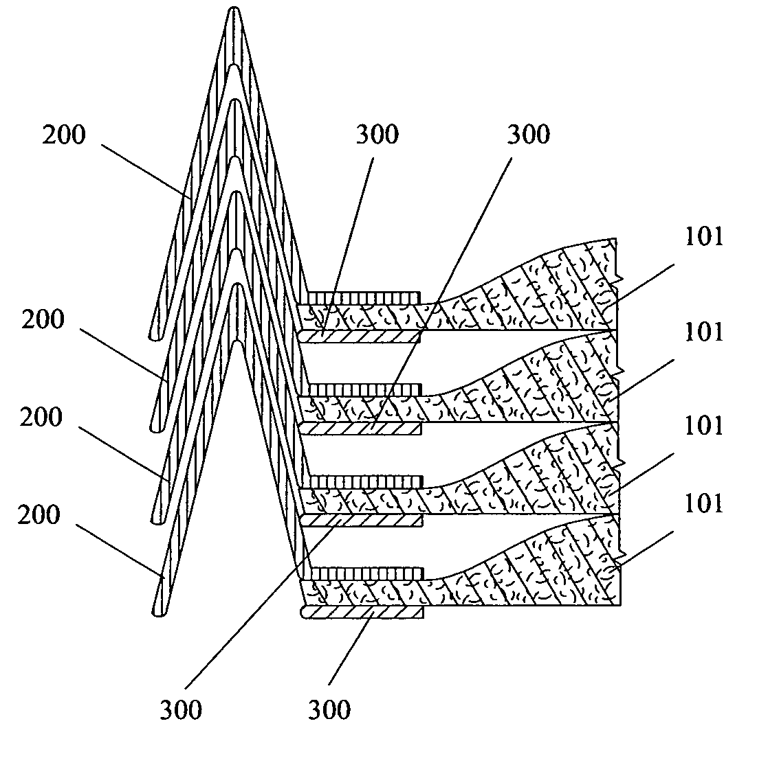 Nestable, low-cost, planar air filter frame