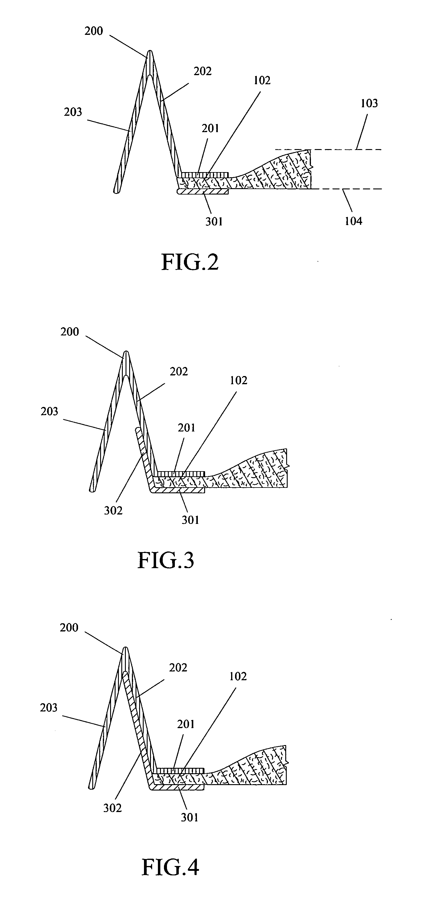 Nestable, low-cost, planar air filter frame