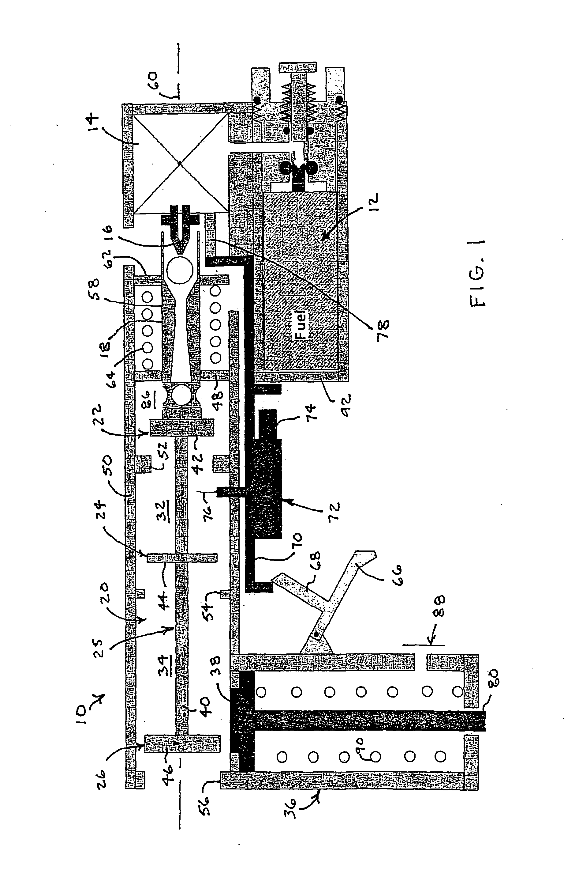 Gas-powered tool motor