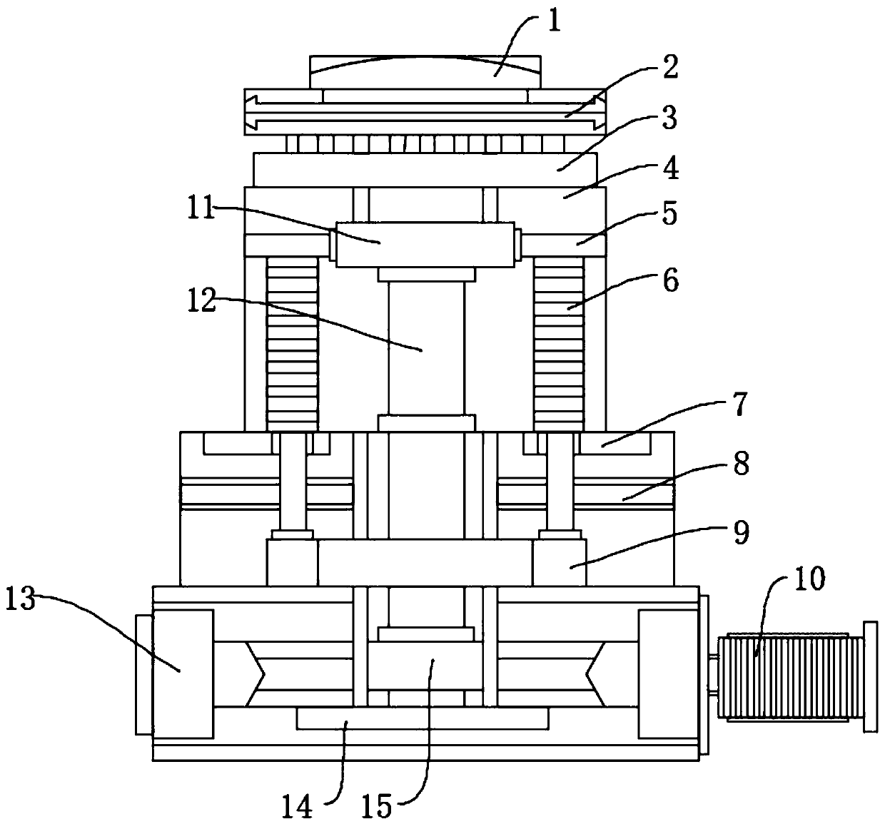 Automatic rotary tool rest structure for numerically controlled lathe