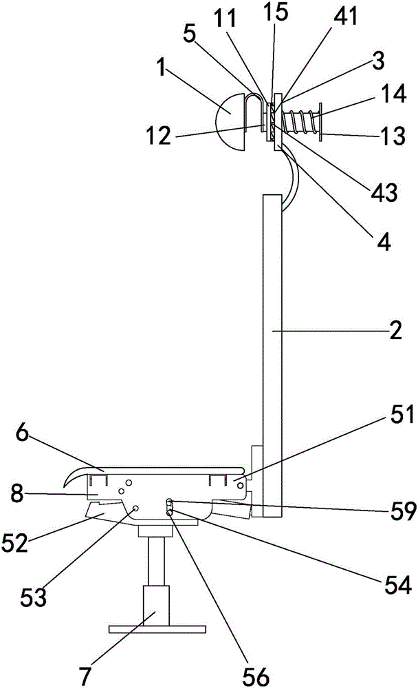 Leisure chair with novel back cushion connecting piece