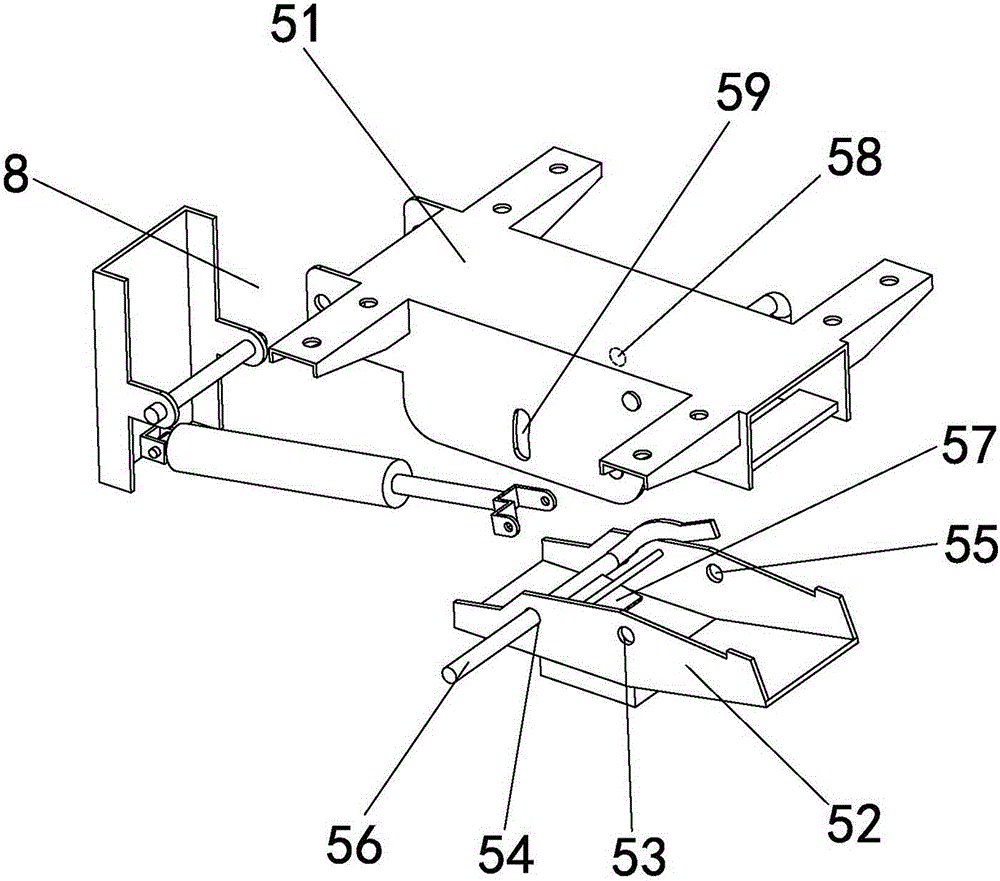 Leisure chair with novel back cushion connecting piece