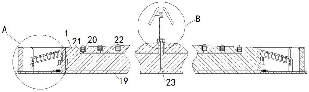 Pavement cooling device based on rainwater circulating system