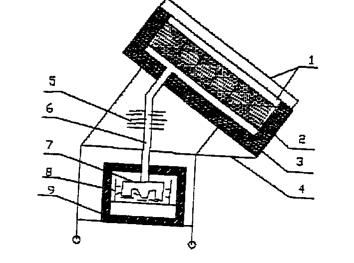 Integral valveless adsorbed solar refrigerator