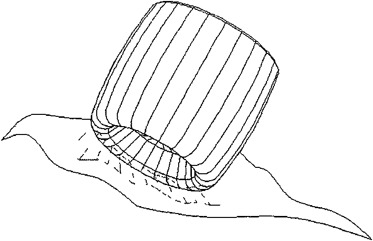 Multi-coordinate end milling process tool position optimization method using longitude line division tool bit