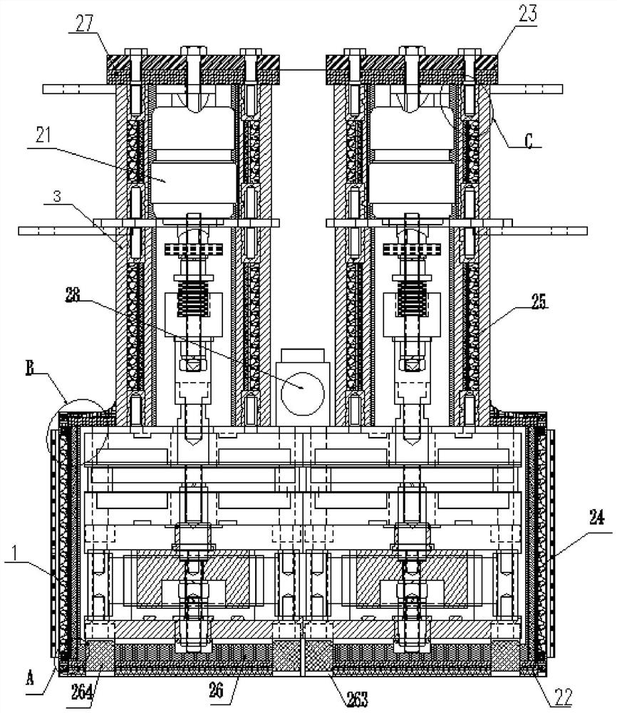 Low-voltage dual-mechanism dual-power high-speed switch switching device