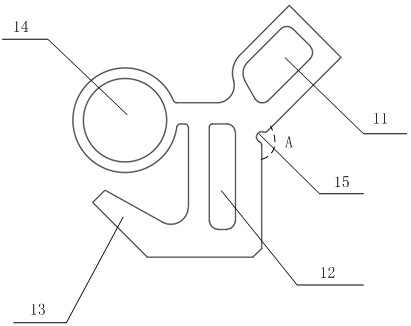 Novel showcase sealing structure