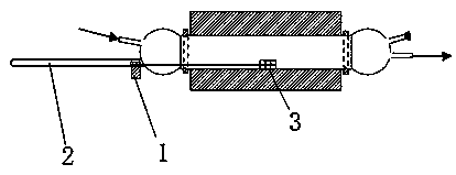 Device and method for collecting toxic gas in high-temperature decomposition of materials