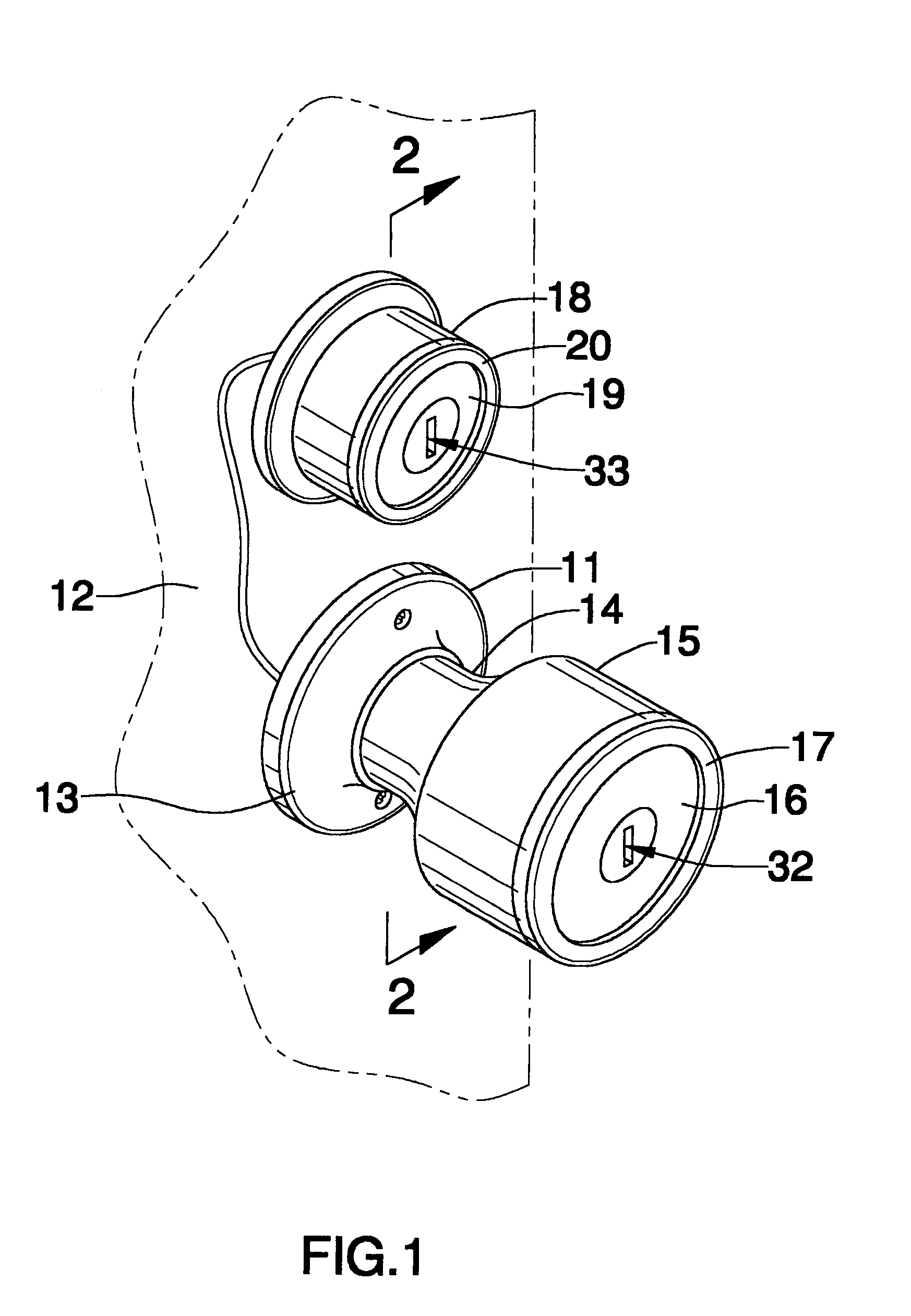 Doorknob and lock light assembly