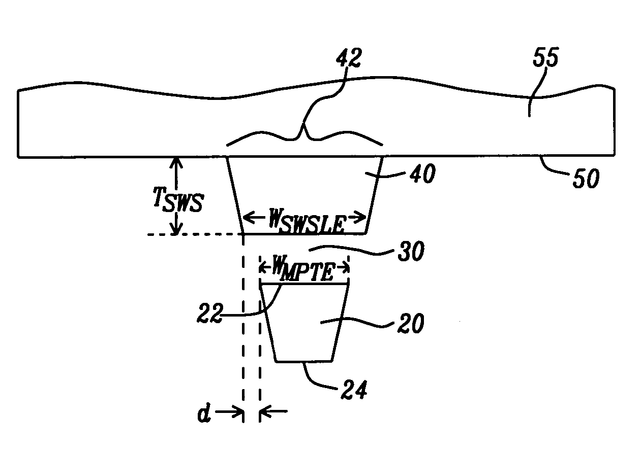 Stitched shielded pole structure for a perpendicular magnetic recording write head