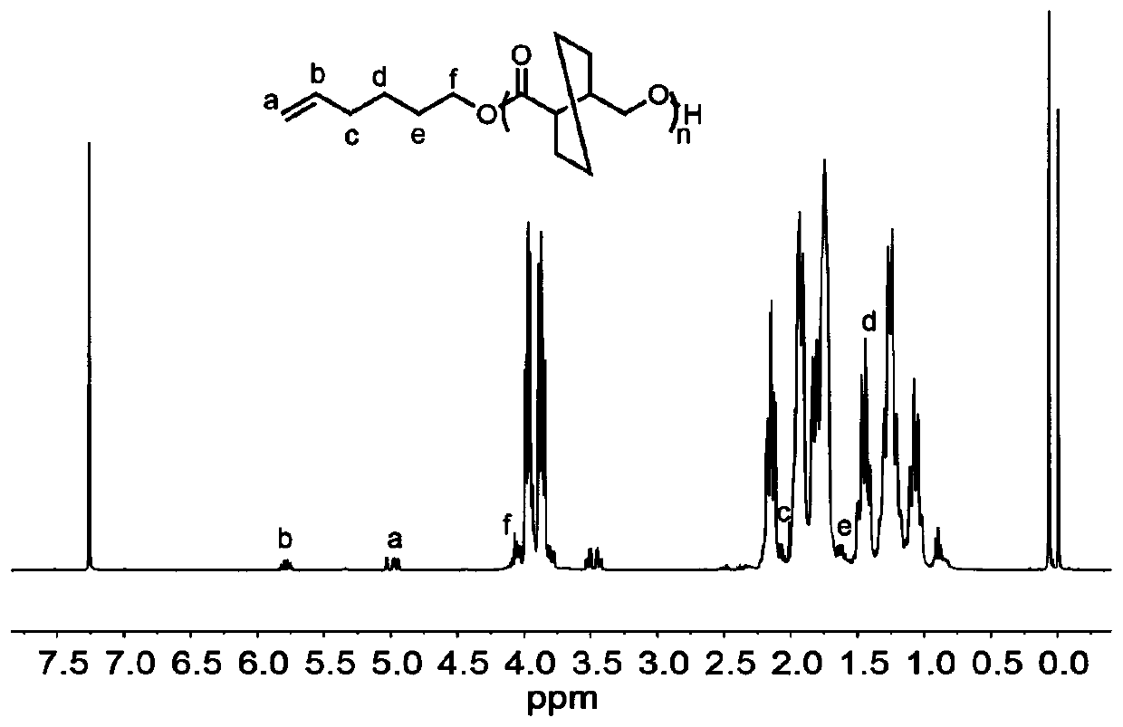 Functionalized recyclable polymer homopolymer and preparation method and application thereof