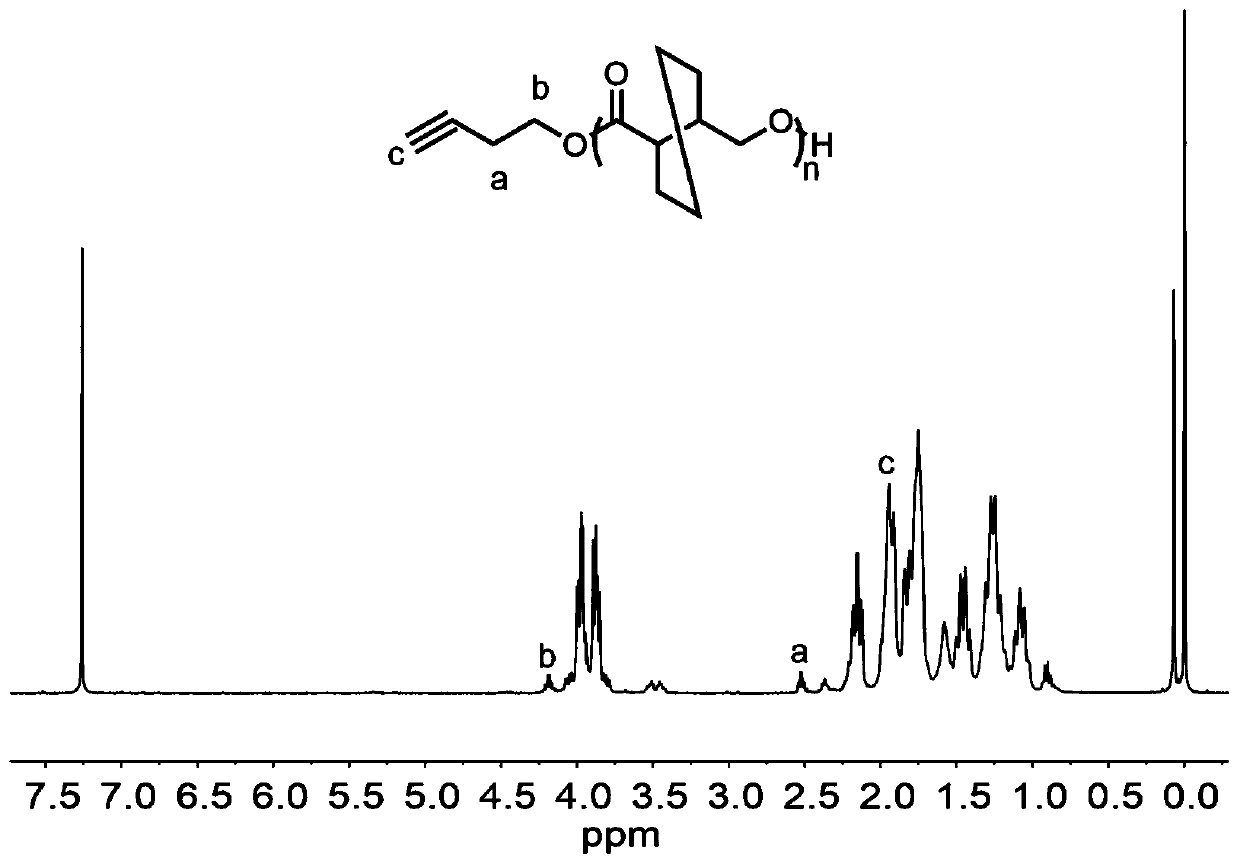 Functionalized recyclable polymer homopolymer and preparation method and application thereof