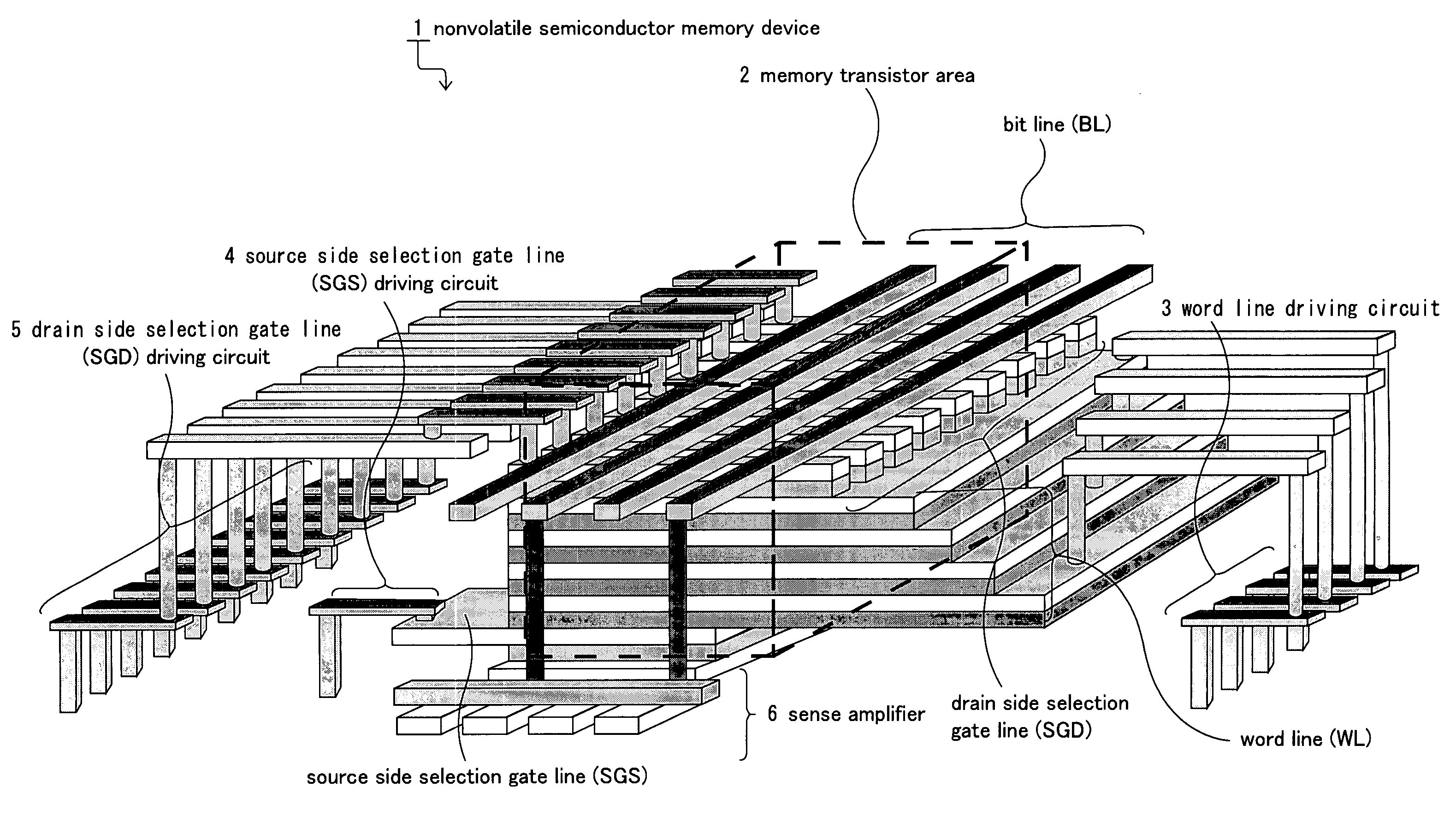 Nonvolatile semiconductor memory device and manufacturing method thereof