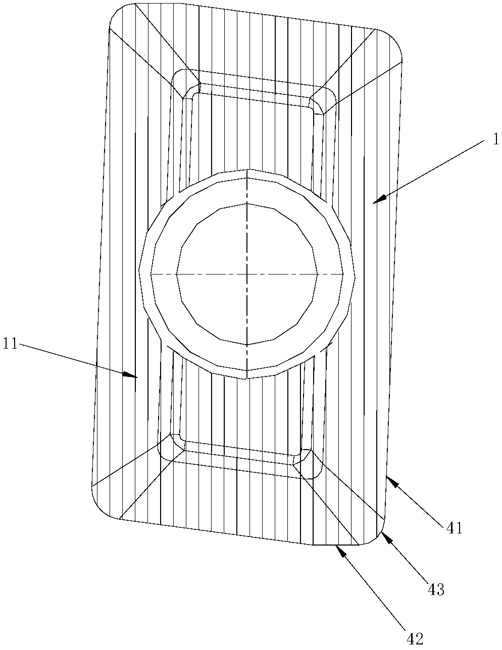 Cutting blade with different coatings on rear cutter surface