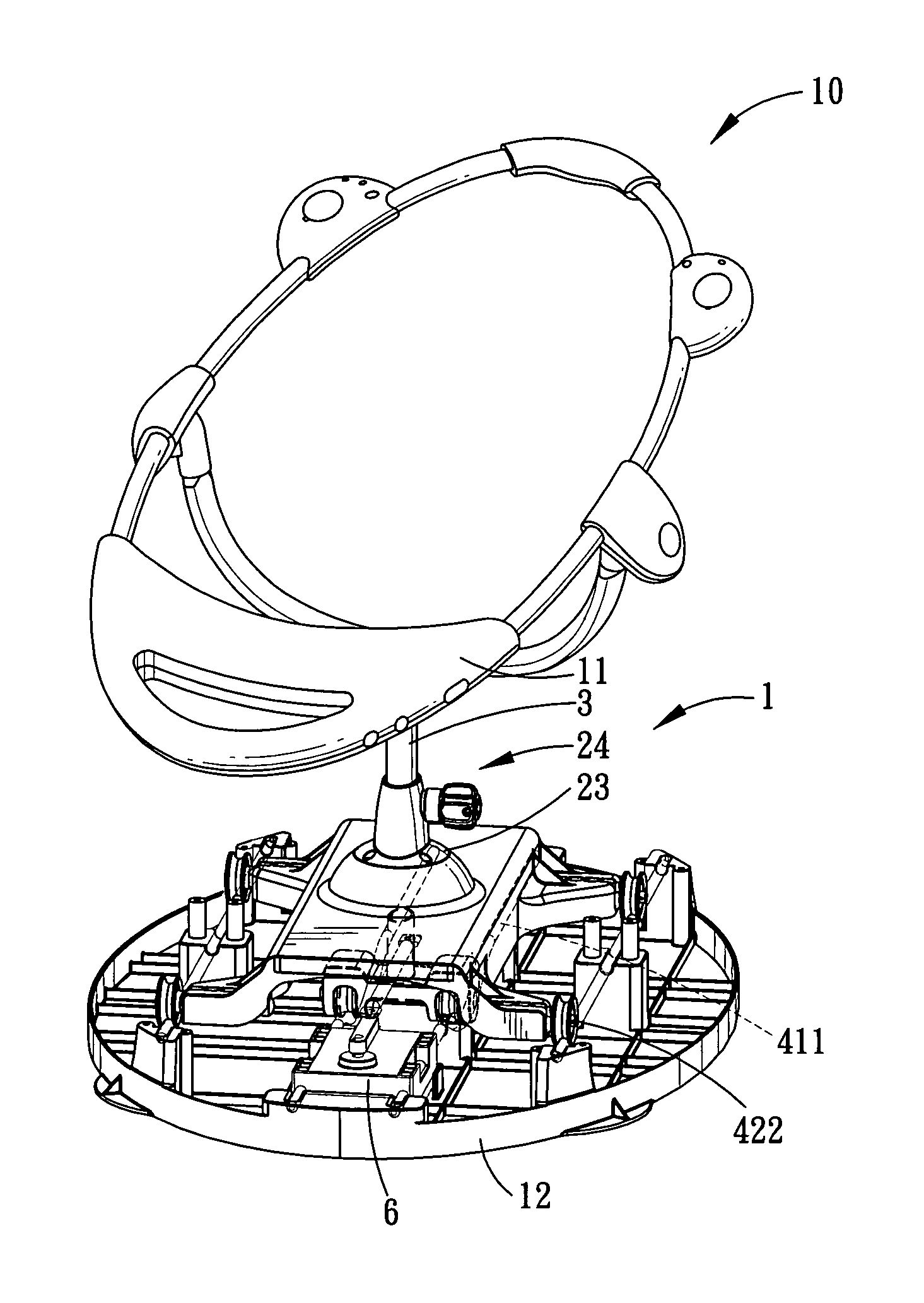 Infant rocking chair and driving device for driving the same