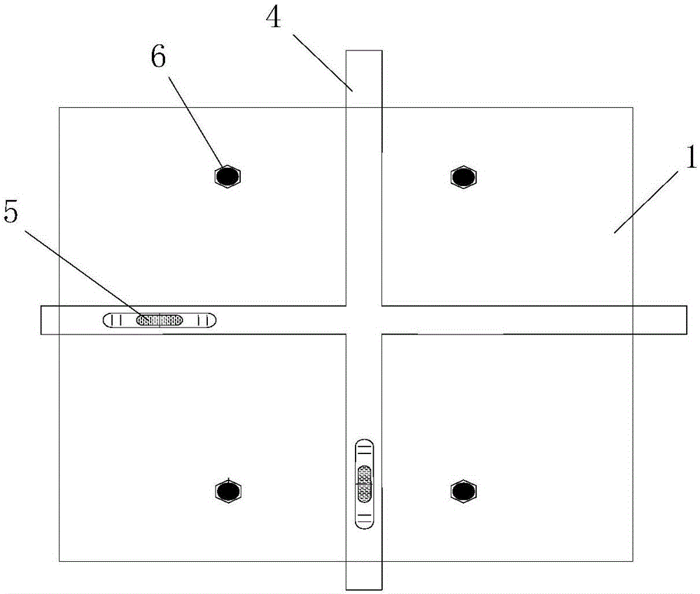 Foundation bolt embedding construction die and foundation bolt adjusting construction method