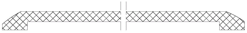 Segmented molding method of thermal protection layer of combined cabin