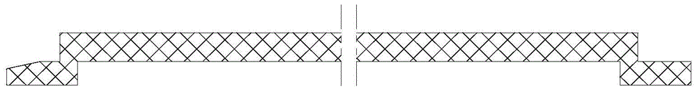 Segmented molding method of thermal protection layer of combined cabin