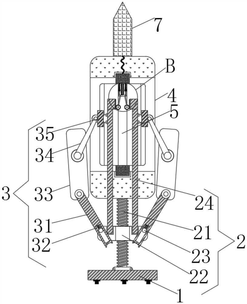 Signal tower capable of automatically reducing wind resistance and enhancing lightning protection effect