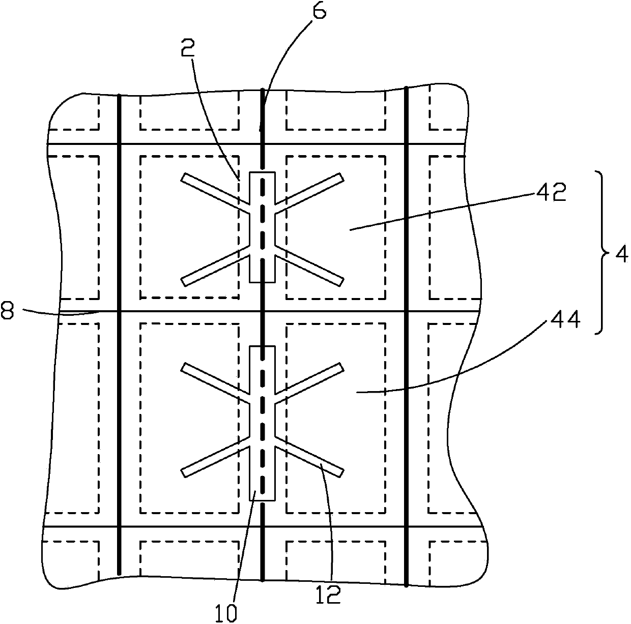 TFT array substrate structure