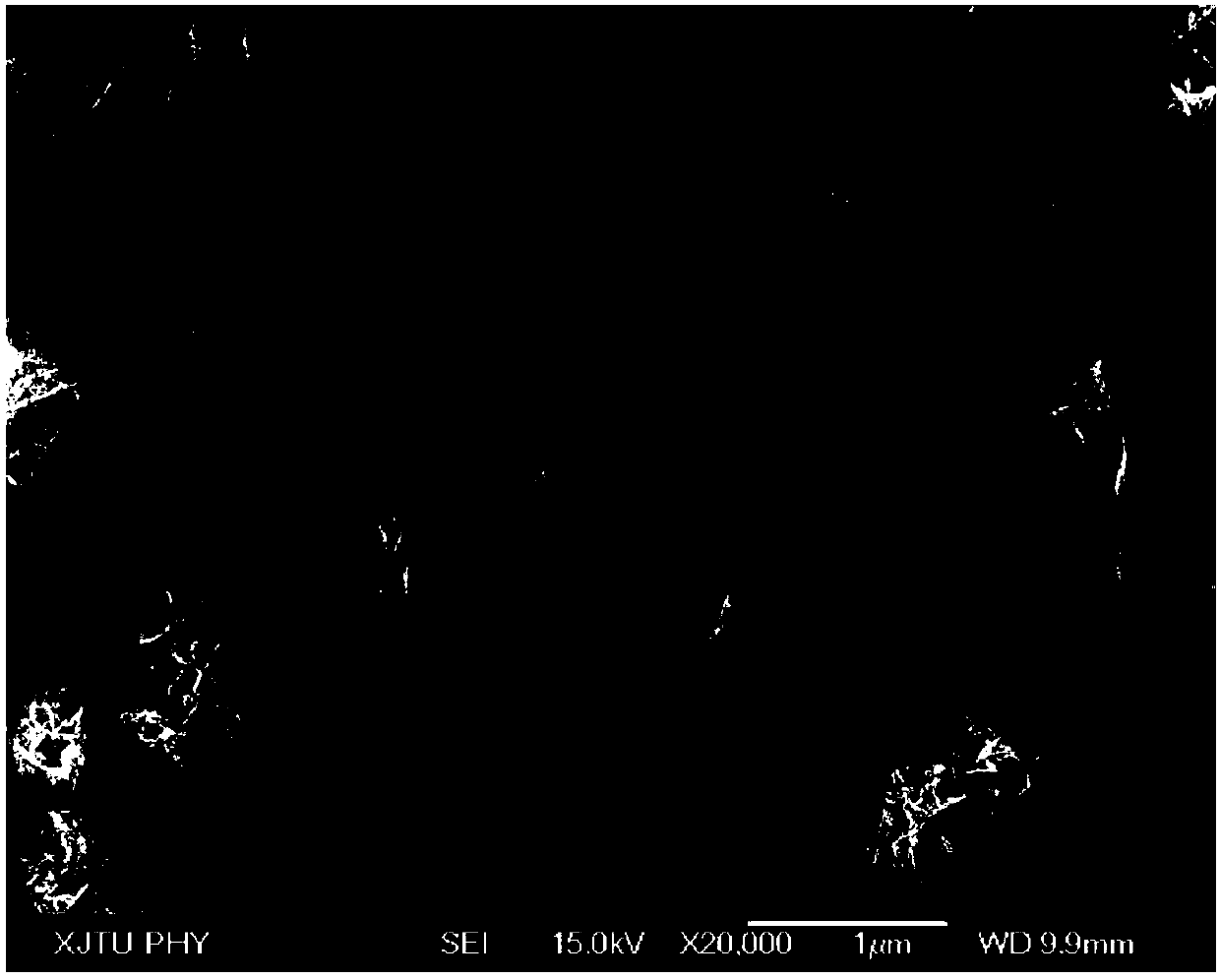 Method for preparing carbon-doped bismuth oxychloride nanoflower powder