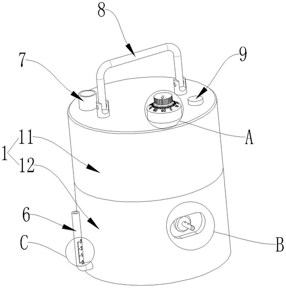 Device for smearing liquid