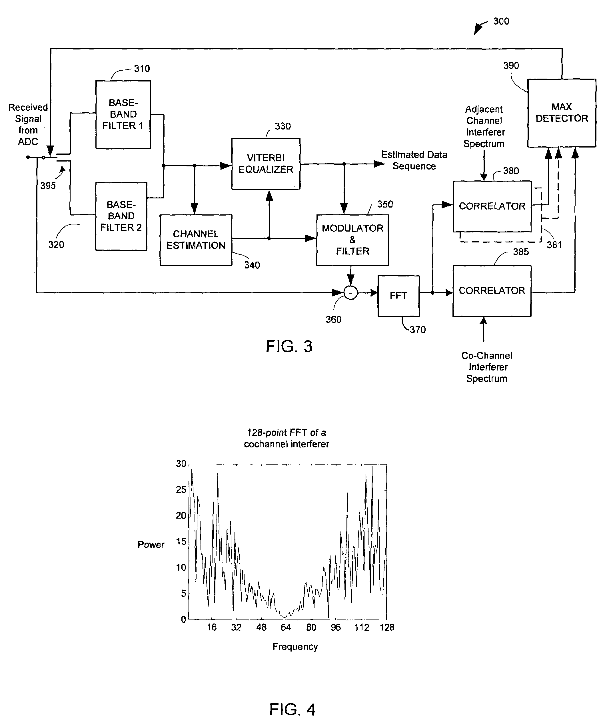 Arrangement for adaptive baseband filter selection