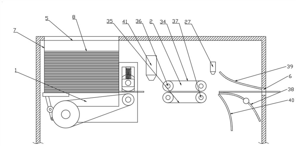 Ticket card conveying mechanism of entrance ticket selling equipment