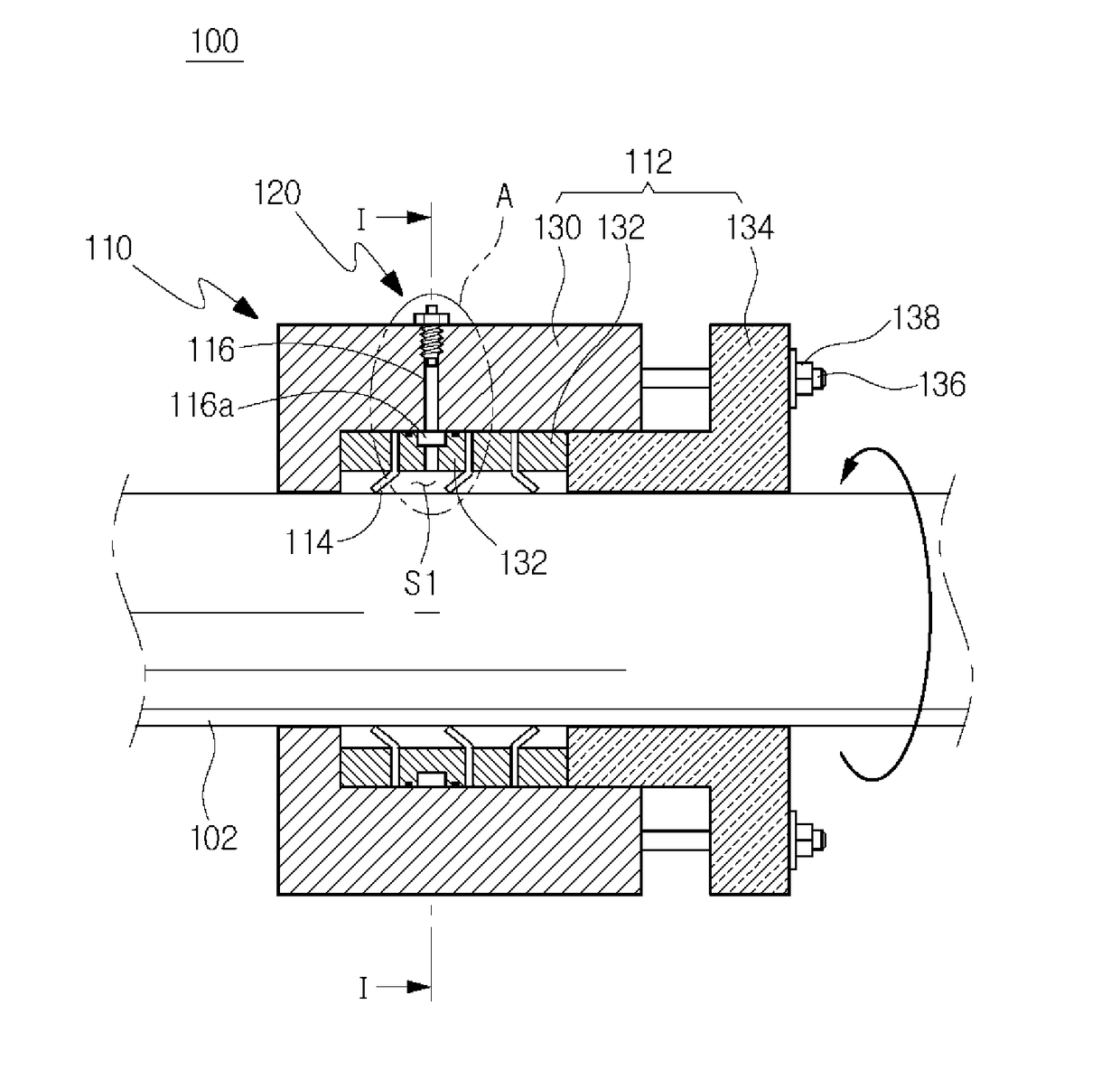 Sealing system having leakage sensing function