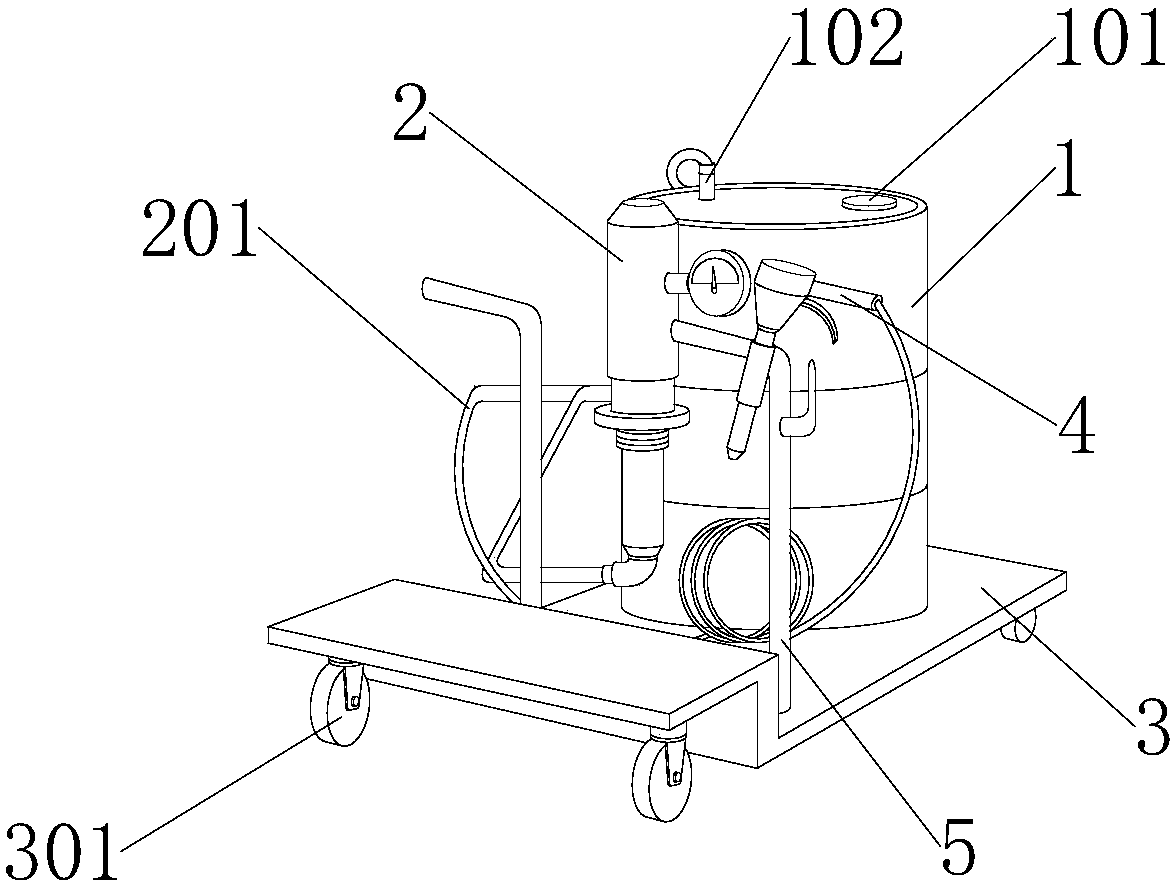 Lubricating oil adding device