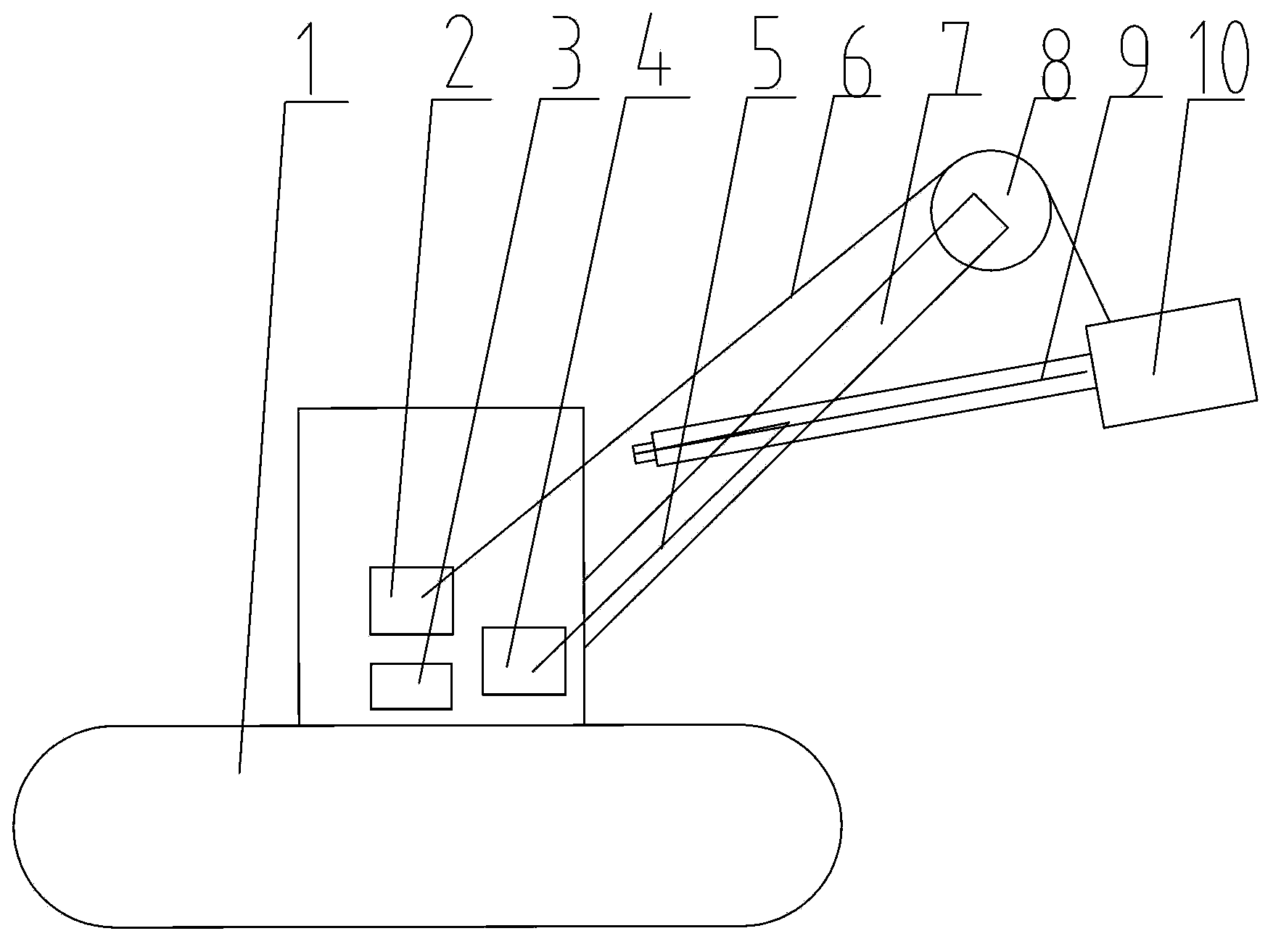 Weighing method of electric excavator