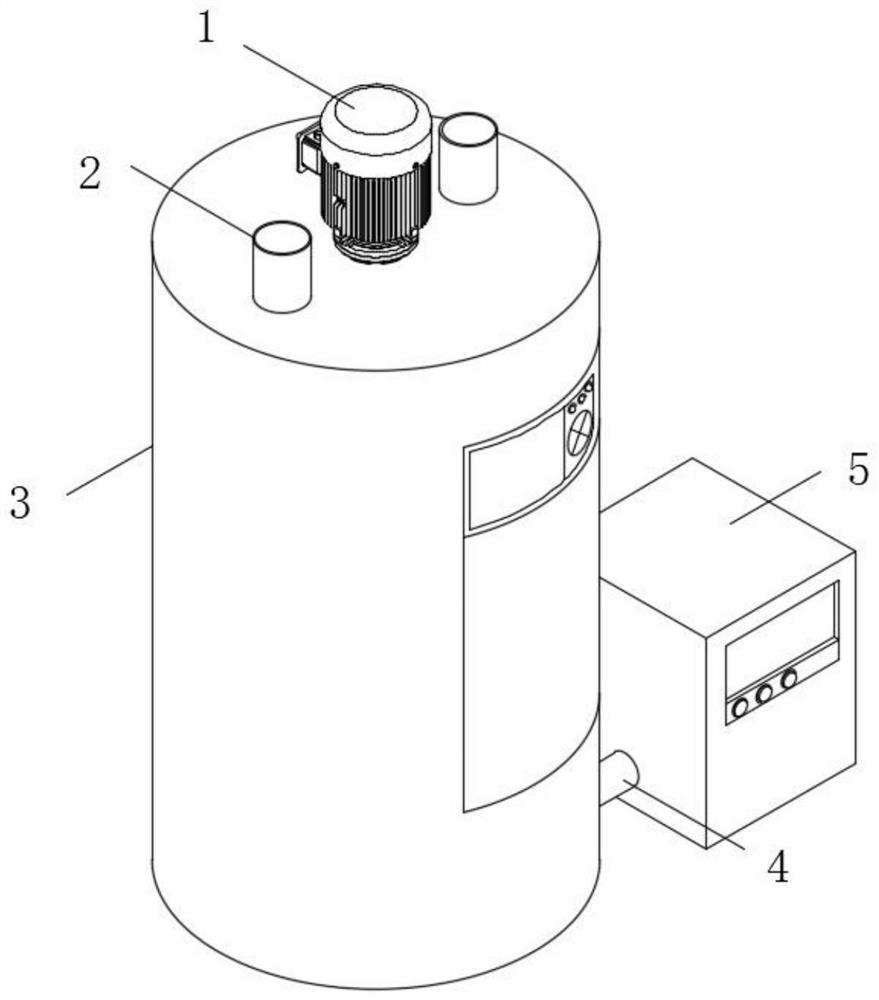 Concrete ingredient stirring equipment with weighing function