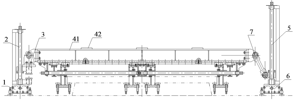 Horizontal base positioning adjusting method