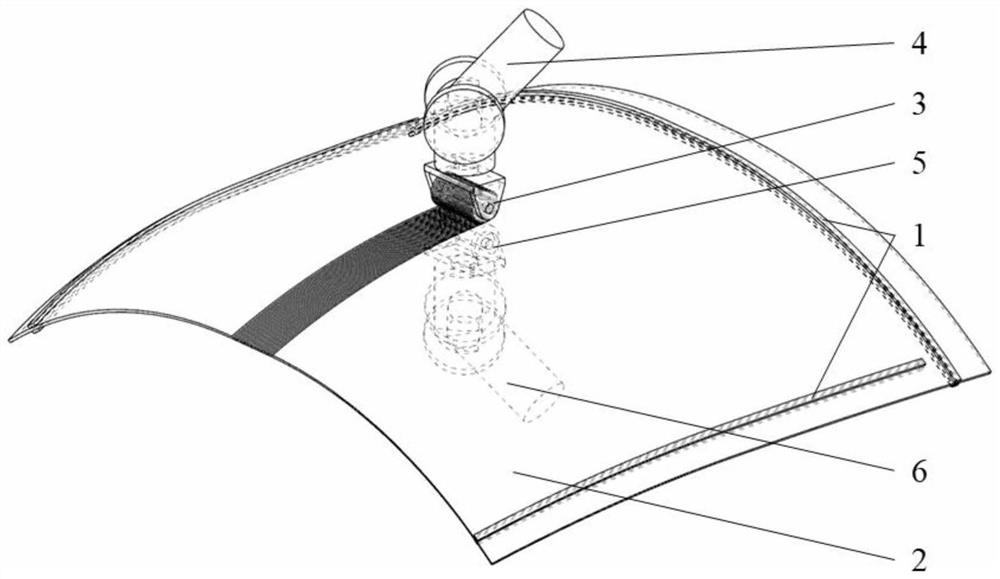 Flexible roll forming method and device for metal surface microstructure array