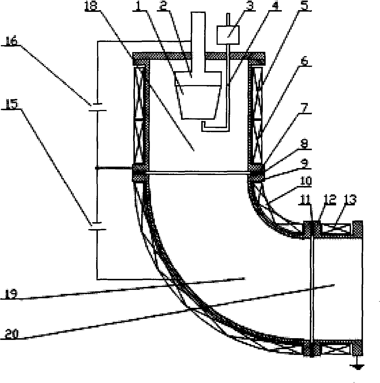 DC magnetic filtering cathode vacuum arc plasma source